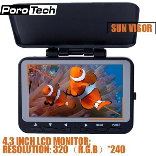 4.3inch Fishing Camera 1000TVL HD Underwater Camera 8pcs IR LED Fish Finder Waterproof Ice Fishing Camera with Wide Angle WF06