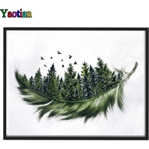 Full,Diamond Embroidery,Abstract Art,Leaf Forest,5D DIY Diamond Painting,Stitch Cross,kits,3D,Diamond Mosaic,mazayka,pattern