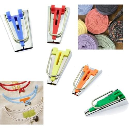 4 size for 6mm 12mm 18mm 25mm Fabric Bias Tape Makers Domestic Machine Sewing Quilting Tools Sewing Accessories Useful