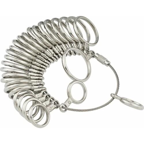 Easy To Use 41-76/ A-Z/0-15 Finger Ring Metal Sizer Gauge Measure Jewelry Size Tools New