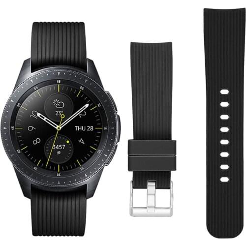 22/20mm Strap For Samsung Galaxy Watch 3 45mm 41mm active 2 44/46mm Silicone bracelect wirstband Huawei watch GT 2e watch band