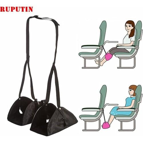 RUPUTIN Travel Footrests Flight Carry-on Adjustable Foot Rest Portable Foot Rest Pad Essential Airplane Train Travel Accessories