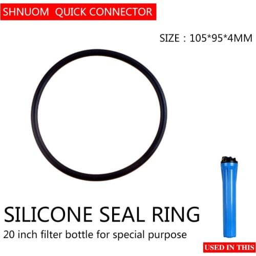 20 Inch Filter Bottle Sealing Ring O-ring Rubber Water Purifier Leather Ring Thickened 105*95MM * 4MM Waterproof Leak Proof