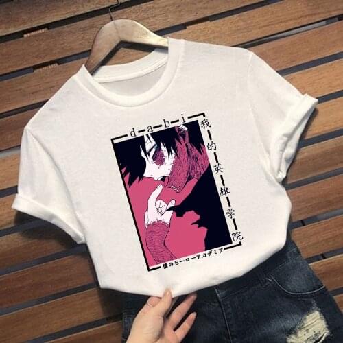 My Hero Academia Funny T Shirt Men Boku No Hero Academia Anime T-shirt Dabi Graphic Tshirt Hip Hop