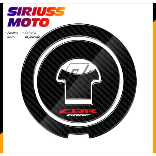 3D Carbon-look Motorcycle Fuel Gas Cap Protector Decals Case for Honda CBR600F F2 F3 F4 F4i 1987-2006