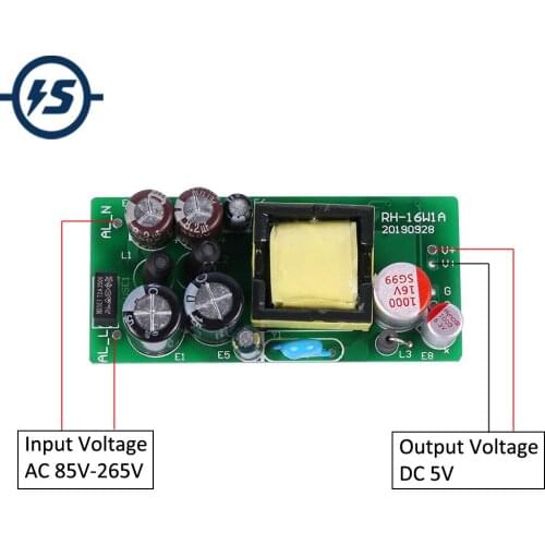AC-DC Switch Power Supply Module AC 180V-480V to DC 5V 2A Step-Down Module Isolated Bare Board DC Output Adapter Stabilizer