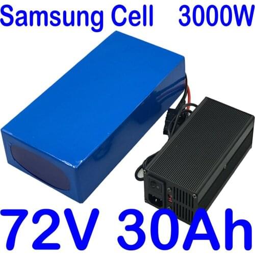 72V Lithium Battery 72V 2000W 3000W Ebike Battery 72V 25AH Electric Bike Battery 72V 25AH Electric Bicycle Battery+5A charger