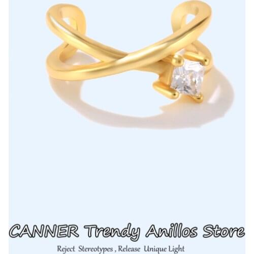 Canner 1pcs 925 Sterling Silver Earrings For Women Zircon Clip On Earrings Cartilage Climber No Piercing Pendientes earcuff W5