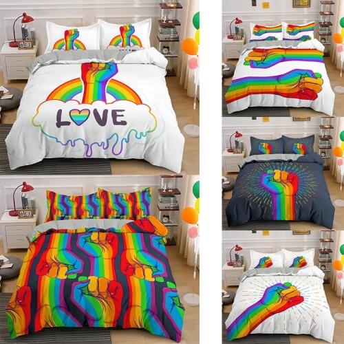 3D Printed Bed Set Duvet Cover and Pillowcase