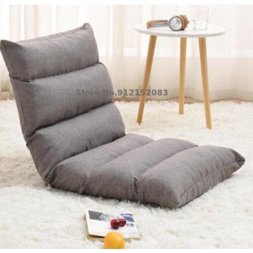 Lazy sofa tatami bedroom single small sofa foldable balcony lounge chair dormitory bed back chair