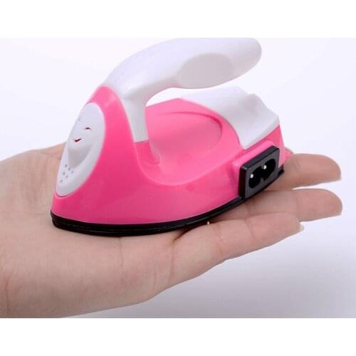 Mini Electric Iron Craft Costume Garment Patches Paste Rhinestone Tool Hot Fix DIY Heating Process Travel Clothes Iron