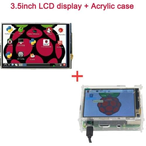 Raspberry Pi LCD Display Module 3.5 inch LCD Touch Screen + Acrylic Case Clear case Support Raspberry Pi 3 Model B+ plus