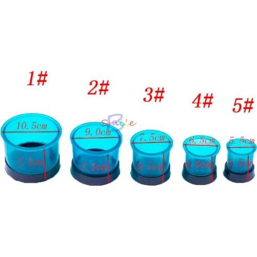 Dental Lab 5 Size Round Casting Flasks Rings Round Formers Base Wax Rubber