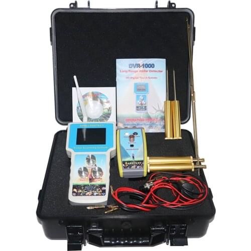 Newest DVR-1000 Underground Metal Detector DVR1000 Radar Detector Gold Silver Bronze Copper Platinum Diamond Emerald Detector