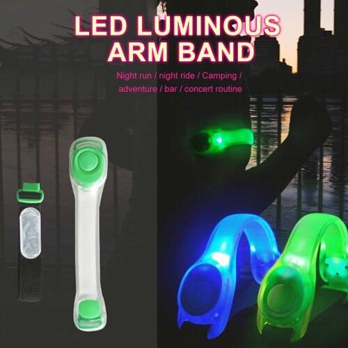 New Luminous Bracelet LED Arm With Multi-Color Sports Festival Party Cool Night Light Ring Nylon Strap LED Luminous Bracelet
