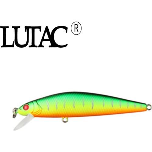 LUTAC Jerkbait Suspending 90mm 11.4g TM09C Artificial Molds VMC Hook ABS Hard Plastic Long Casting Minnow Lure Tackle