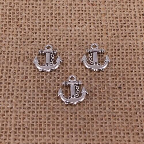 12pcs Anchor Charms 18x15mm Antique Silver Color Pendant for DIY Jewelry Making Findings Handmade Craft 0092