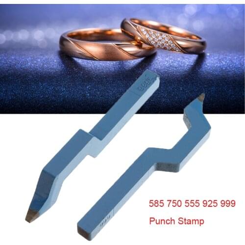 585 750 555 925 999 Metal Steel Punch Mold Mark Stamp Tool Gold Sterling Silver Ring Bracelet Earring Buckle Jewelry Making