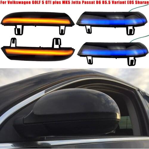 Dynamic Steering Signal Led Rear View Mirror Indicating Flash For Volkswagen VW GOLF 5 Jetta MK5 Passat B6 B5.5 EOS