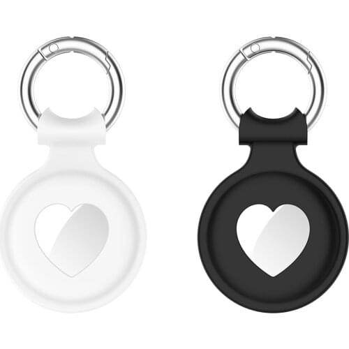 High Quality Silicone Case For Apple Airtags Protective Cover For Apple Locator Tracker Anti-lost Device Keychain Protect Sleeve