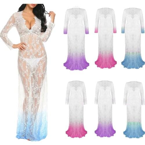 S-4XL deep v neck lace sheer dress lady spring autumn tight long sleeve dress night evening party maxi dress plus size