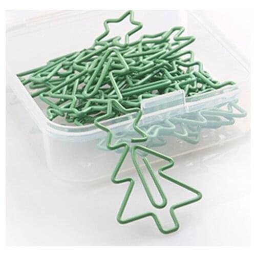 Star on Christmas Tree shaped Paper clips Creative Planner Clips Paperclips Paper Clips Decorative Paperclip Stationery Clips