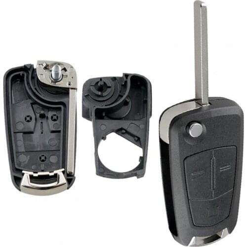 3 Buttons Flip Remote Folding Car Key Cover Fob Case Shell Fit for Vauxhall / Opel / Corsa / Astra / Vectra / Signum