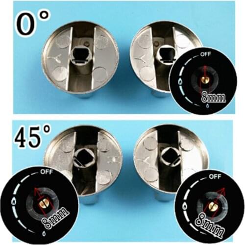 2PCS Universal Metal Rotary Switch Control Knob Spare Parts for Home Kitchen Cooker Gas Stove