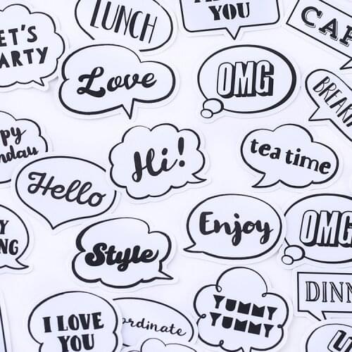 33pcs cute self-made Greetings bubble HOBO retro decoration stickers /scrapbook stickers letters /DIY craft photo albums