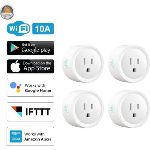 4PCS US Plug Smart Socket with Timer for Brazil Japan Canada Mexico Smart House Electrical Power Outlet Adapter Wall Socket