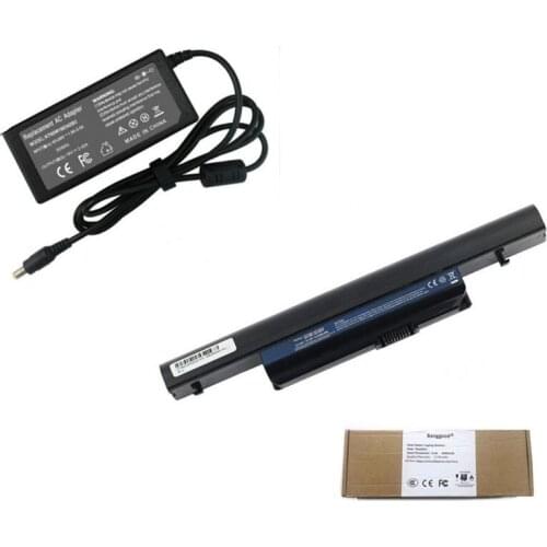 4400mAh Laptop Battery + 19V 3.42A Power Charger for for Acer AS10B31 AS10B41 Aspire 3820 3820G 3820T 4820 4820T 5315 5820 5820T