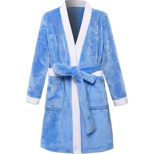 Boys Girls Bathrobes Children Hooded BabyTerry Winter Fleece Bath Robes Towel Kids Velvet Pajamas Gown