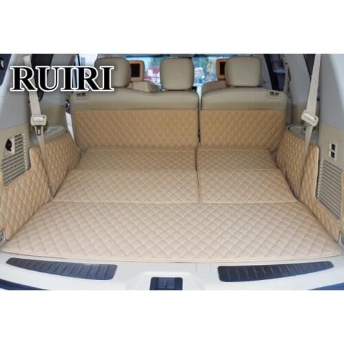 Free shipping & Good quality! Special trunk mats for Nissan Armada 8 seats 2018 durable cargo liner boot carpets for ARMADA 2017