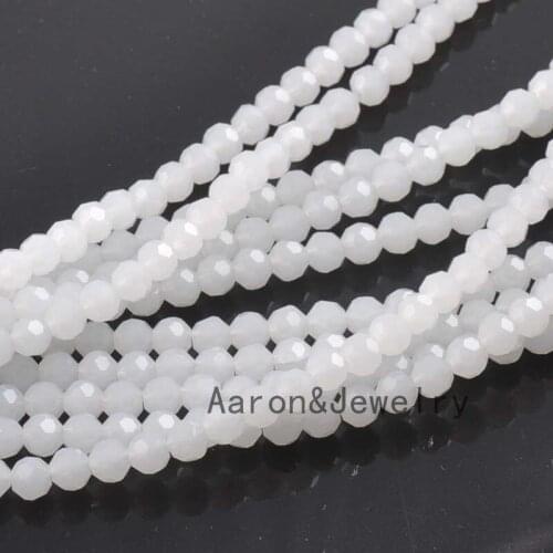 4mm (about 200pcs) Faceted Glass Austria Crystal bead Tapered Loose Spacer Beads For Jewelry making TRS0138-4