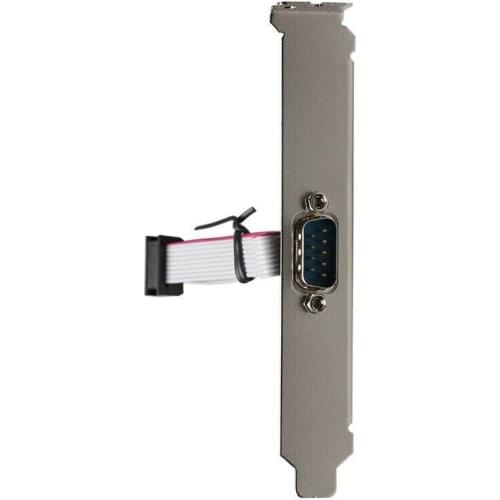 DB9 RS232 Motherboard Com Port Serial Header Connector Cable Bracket