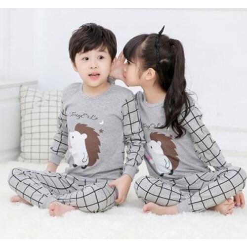 Kids Pajamas Children Cartoon Sleepwear Baby Pajamas Set Boys Girls Animal Pyjamas Pijama Infantil Cotton Nightwear Clothes Suit
