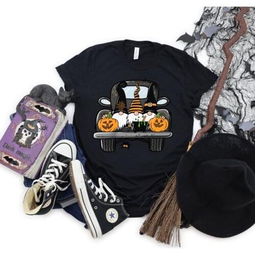 Halloween Truck Party Halloween T-shirt Halloween Funny Halloween Fashion 100% Cotton O Neck Streetwear Unisex harajuku kawaii