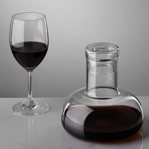 1500ML Crystal Decanter Thickened Wall With Cover Handmade Red Wine Brandy Champagne Glass Bottle Jug For Family Bar Party