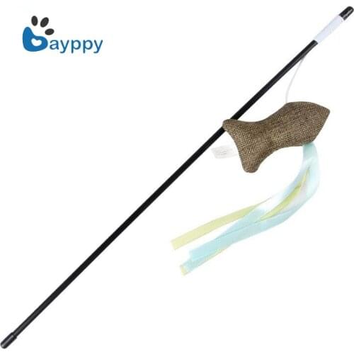 Cat Toys Tease Cats Ribbons Fish Sticks Pet Toys Tease Cats Rods Bite-resistant Funny Pet Products Pet Supplies New