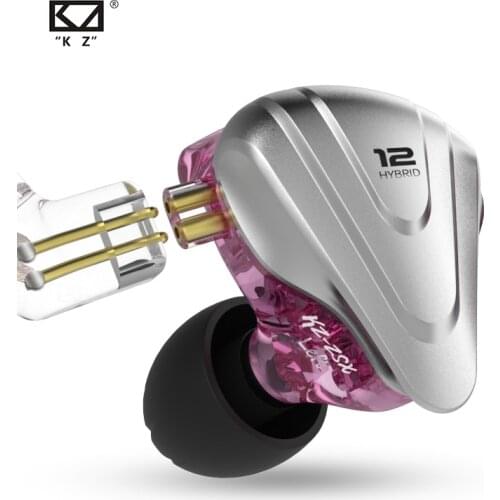 KZ ZSX Terminator Metal Headset 5BA+1DD Hybrid 12 drivers HIFI Bass Earbuds In-Ear Monitor Noise Cancelling Gamming Earphones