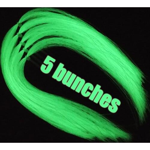 Lunker luminous glow ultra violet fluorescent fly fishing lurex tinsel strand string line tying diy material assist hooks flies