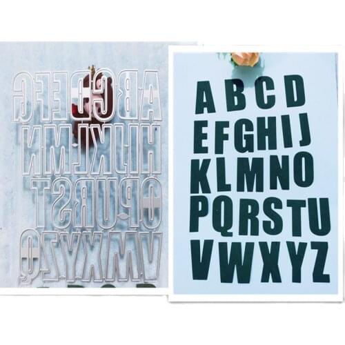 26 English letters Metal Cutting Dies for DIY Scrapbooking Album Paper Cards Decorative Crafts Embossing Die Cuts