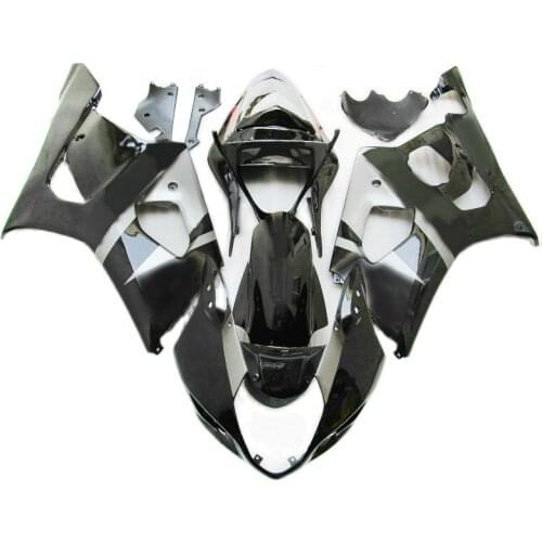 Motorcycle Fairings for SUZUKI GSXR1000 2003 2004 Silver Black Injection molding fairing kit GSXR 1000 K3 K4 PN237
