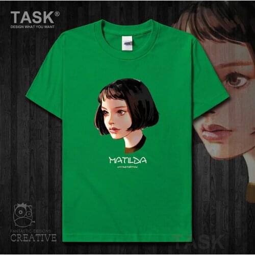 Movie This killer is not too cold Matilda mens t-shirt short sleeve clothes o-neck cotton graphics Tees Streetwear tops 02 0003