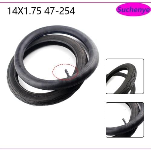 14X1.75 47-254 Childrens Bicycle Inner Tube Outer Tire 14 Inch Baby Carriage Tyre Wheel Accessories 14*1.75 Tires