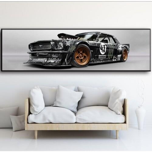 Wall Art Pictures For Living Room Bedside Home Decor Posters Ford Mustang Rtr Car Sports car Painting Canvas HD Prints No Frame