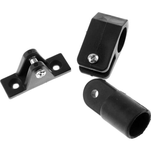 16x Nylon Boat Bimini Top Deck Hinge Jaw Slide Eye End Caps Fitting Hardware