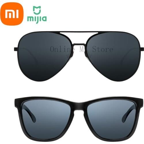 2021 New Xiaomi Mijia Classic box Square Sunglasses / Pilot Sunglass For Outdoor Travel Man Woman Anti-UV Screwless Sun Glasses