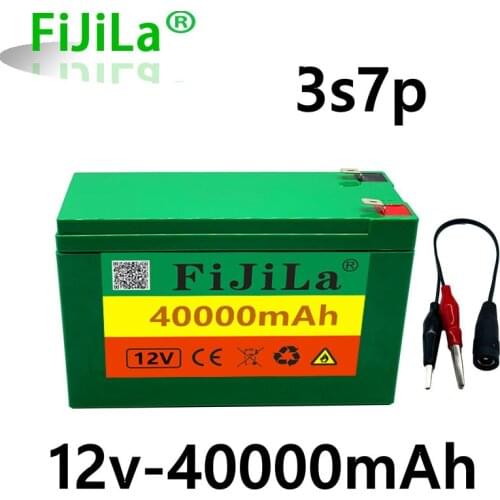 2021 the new brand new 12V40Ah 3S7P 18650 lithium battery pack contains 40Ah large current BMS used for sprayer 12V power supply