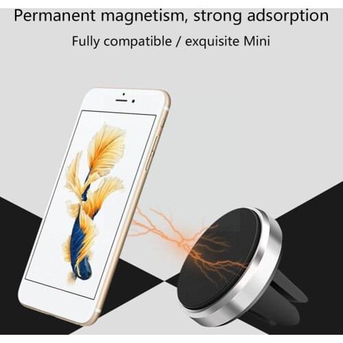 New Magnetic Car Phone Holder Air Vent Mount With Metal Holder Stand Car Car Plate Holder Phone For Smartphone Portable Mag X6G6